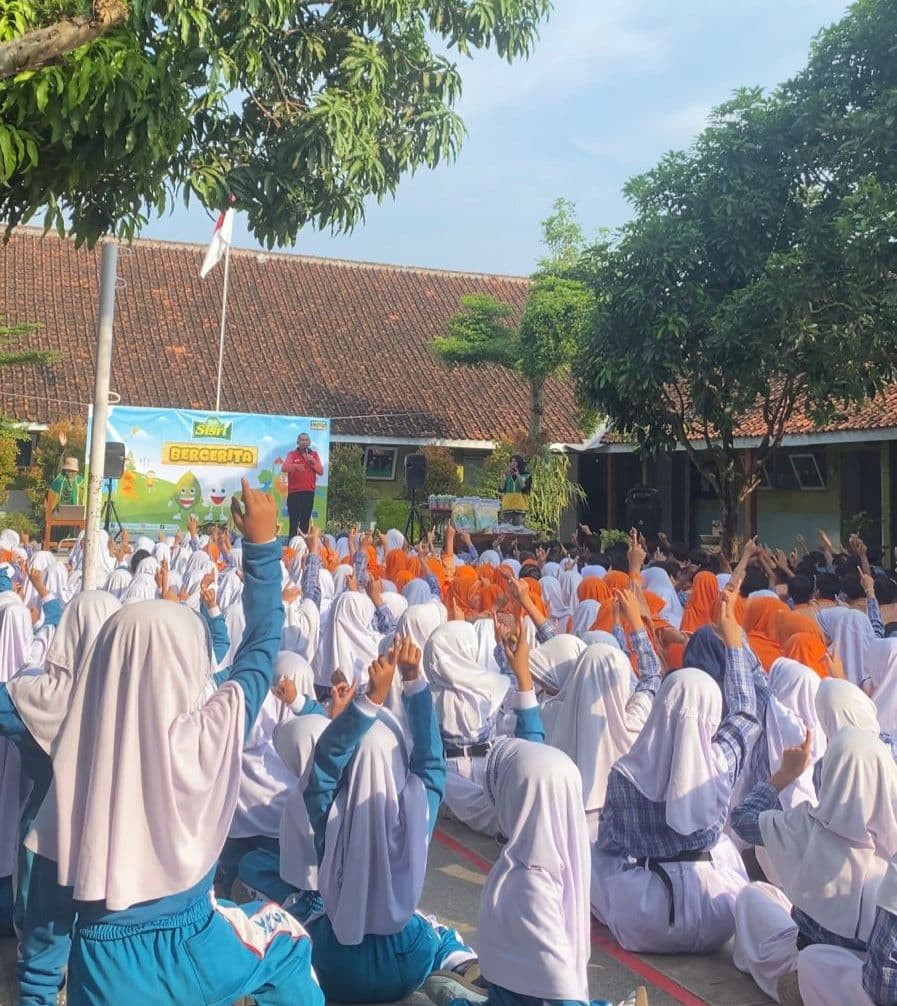 SD Negeri 1 Kober Kembali Bersama Mitra Sponsorship Mengadakan Dongeng Edukatif Diikuti 417 Siswa Dari Kelas 1-6