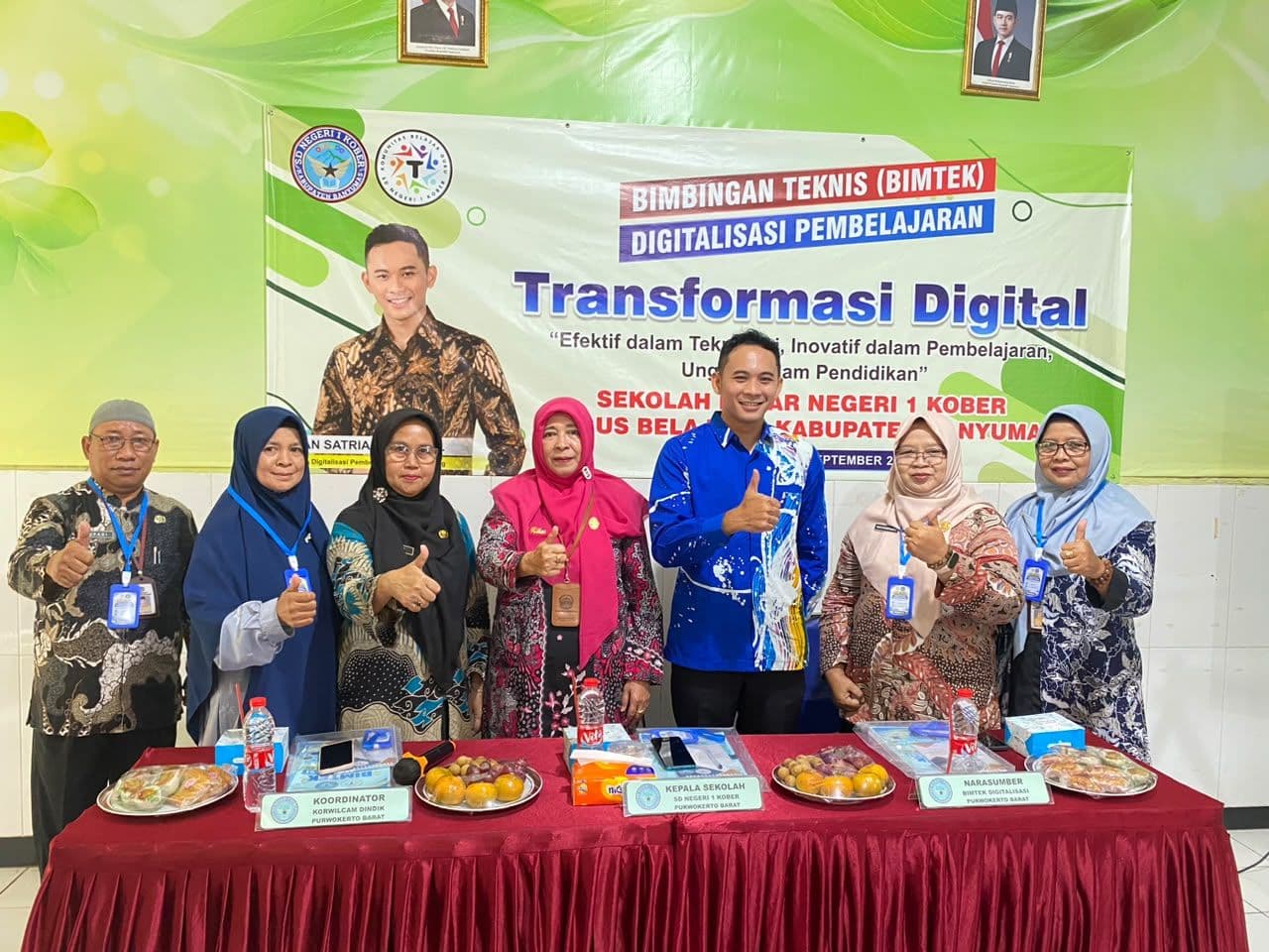 Dorong Pembelajaran Modern, SDN 1 Kober Gelar Bimtek Transformasi Digital Pendidikan di Purwokerto Barat
