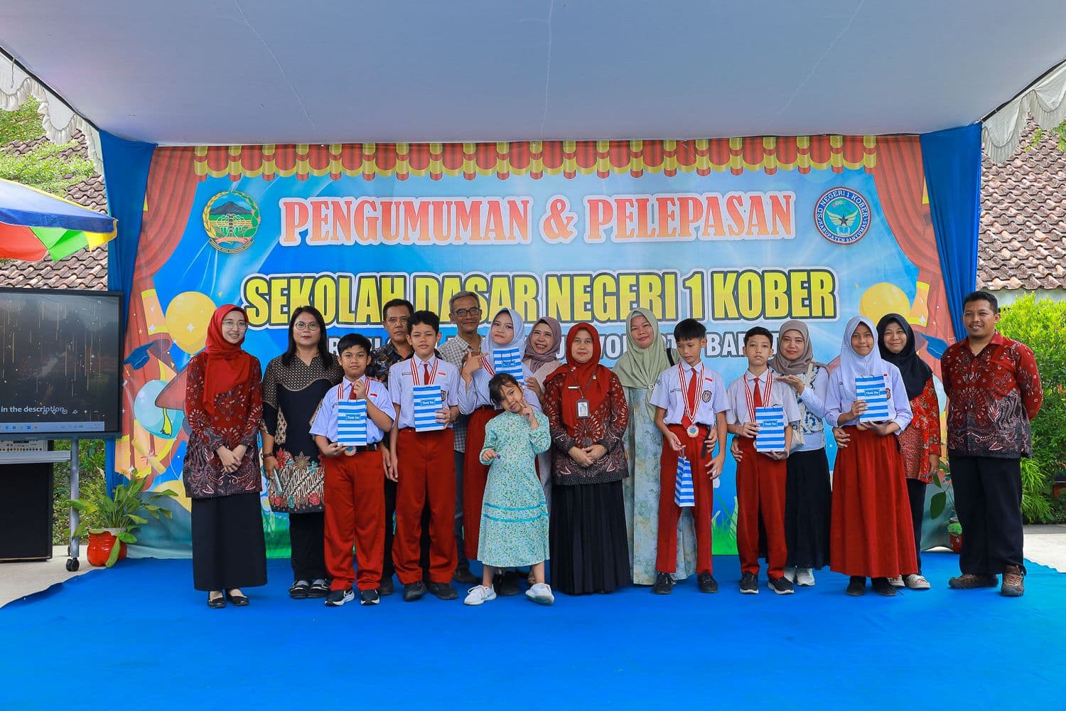 Lulus 100%, SDN 1 Kober Ukir Prestasi Gemilang Nilai TKAD-TKA dan Gelar Perpisahan Meriah